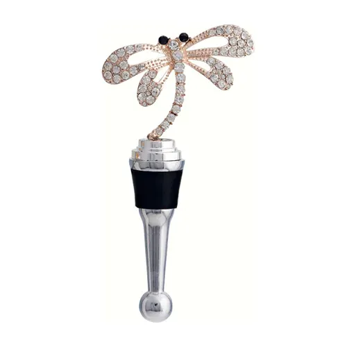 Bottle Stopper – Dragonfly with Stones
